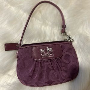 Coach Brand Wristlet in Plum